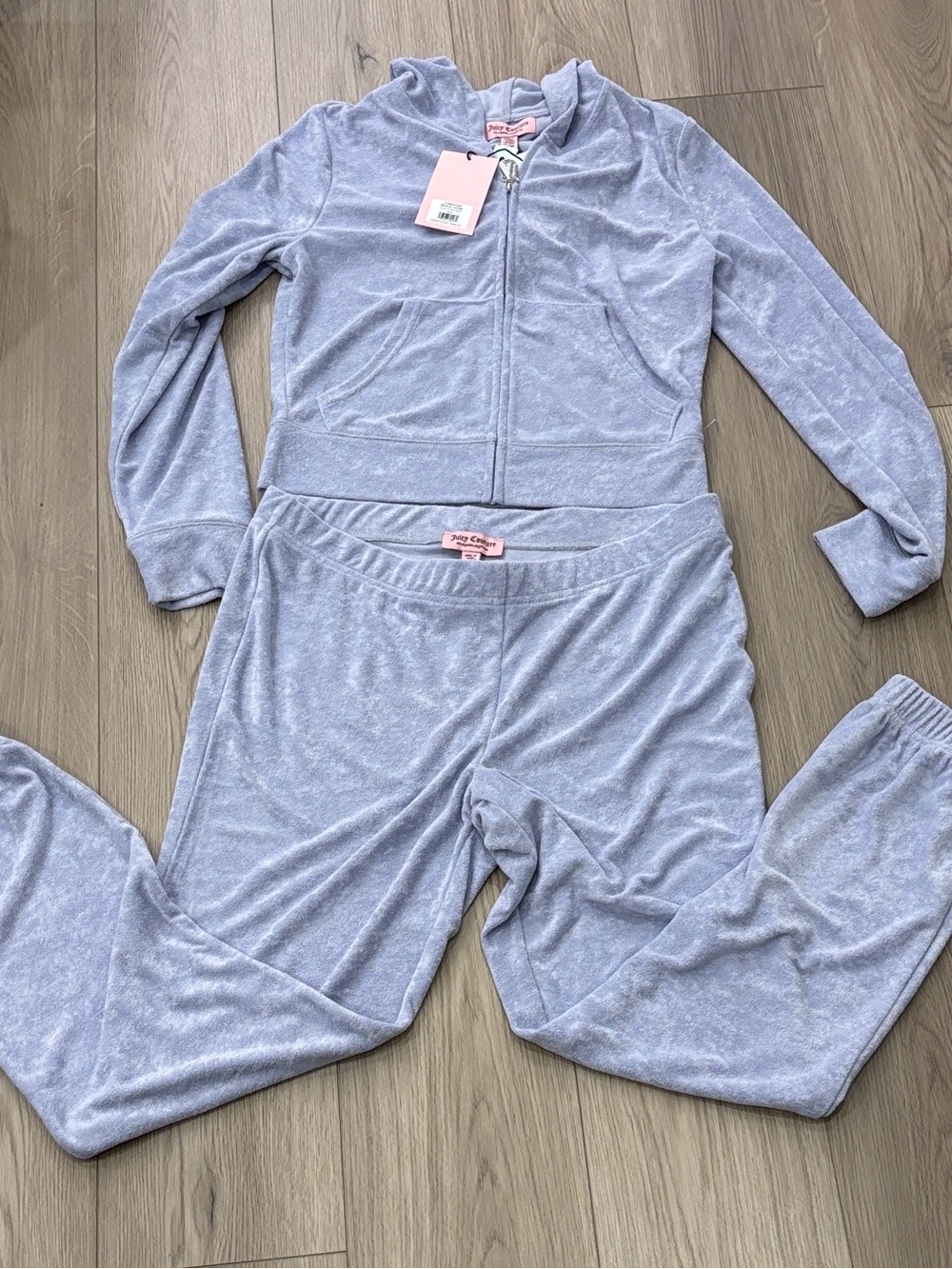 New with tag Juicy Couture terry lavender Tracksuit size medium
